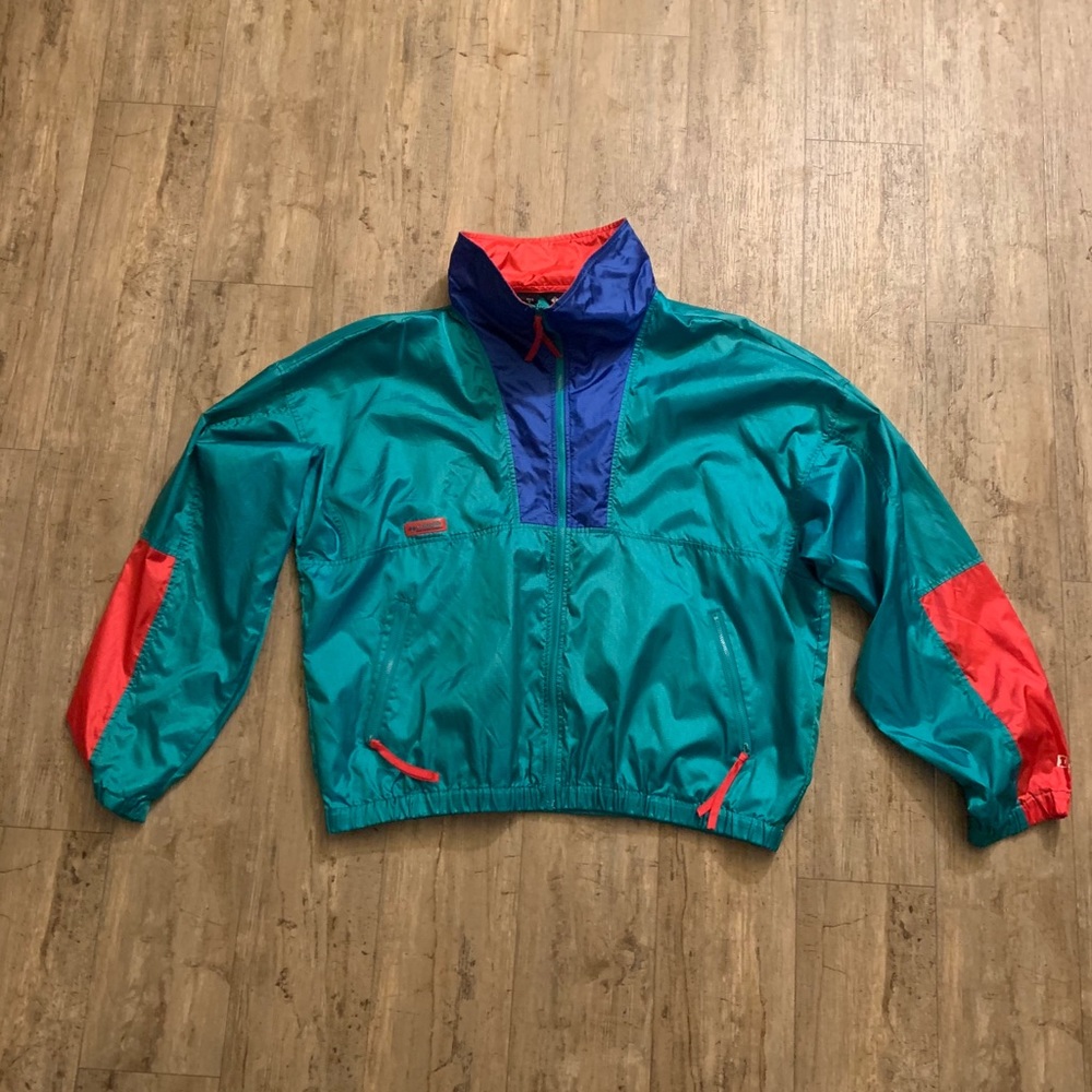 Vintage 90s Columbia Radial Sleeve Full Zip Jacket